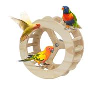 Bird Cage Perch | Wooden Intelligence Enrichment - Bird Stand Perch Toy - for African Grey Macaw Cockatoo Lovebird Canary Conure Parakeet Cockatiel