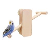 Bird Cage Perch Wooden Seesaw Cage Paly Stand