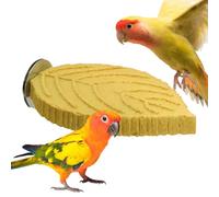 Bird Cage Perches - Resin Plant Shape 25cm | Textured AST, Parakeet Toy for Filing, Beak Care, Claws | Accessory Parakeet Canary Inseparable Looking