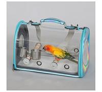 Bird Cage Pet Bag Parrot Bird Out of The Cage Bird Cage Messenger Travel Cage Carrying Case, Small Bird, Canary with Feeder Pet Supplies (Mug)