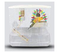 Bird Cage Pet Products Acrylic Flight Cage,Flat Top Economy Bird Cage, Parrot Cage,Large Villa White Pet Supplies