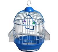 Bird Cage Pet Supplies Classic Round Bird Cage Out Travel Bird Cage with 2 Feeding Cups