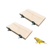 Bird Cage Platform & Swing Set, Natural Wooden Perch Stand