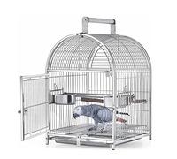 Bird Cage Portable Bird Cage 304 Stainless Steel Bird Carriers Spacious Space Birdcages For Home Garden Birdcage Is Easy To Carry Novel design