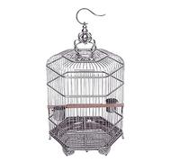 Bird Cage Portable Bird Cage Metal Hexagonal Flying Birdcage Small Pets Travel Bird Carriers For Home Garden Hanging Birdcages Novel Design