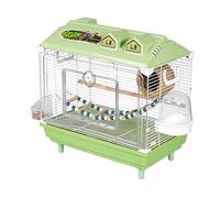 Bird Cage Portable Transparent Cockatiel Carrier Canary Cage with Wooden Perch for Lovebirds Parakeets Aras Indoor Parrots