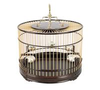 Bird Cage Round Birdcage Color blocking Metal Four Claw Hook Hangable Portable Ventilated Home Decoration Flight Cage Stand