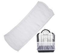 Bird Cage Seed Catcher|Bird Cage Netting Seed Catcher Anti-Scatter Mess-free Adjustable Bird Seed Catcher with Elastic See-through Fine Mesh Bird Cage Seed Catcher for Parrot, Parakeet, Macaw, M