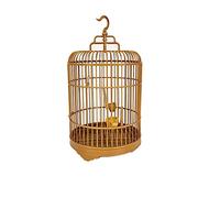 Bird Cage Small Bird Cage Plastic Small Cage Finch Bird Pearl Canary Bird Cage Hanging Ornamental Bird Cage for Small Parrot Love Bird for Lovebirds Finches Parrotlet Bird Cage (A)