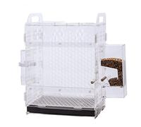 Bird Cage Small Parrot Bird Cage Acrylic Transparent Ornamental Bird Cage for Parakeets Love Birds Canaries or Flying Birds Flight Cage (B)