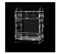 Bird Cage Small Parrot Bird Cage Acrylic Transparent Ornamental Bird Cage for Parakeets Love Birds Canaries or Flying Birds Flight Cage (A)