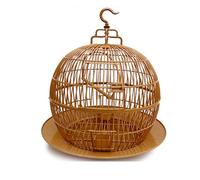 Bird Cage Spherical Folding Birdcage Plastic Parrot Birdcage with Chassis Hook Lightweight Easy Clean Outdoor Use Parrot Cage