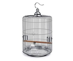 Bird Cage Stainless Steel Bird Cage Large Hanging Parrot Breeding Cage Metal Pet Accessories Flight Cage (Model 38)