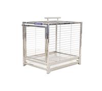 Bird Cage Stainless Steel Birdcage Small and Portable Can be Interactively Carried Outside the Cage Pet Supplies