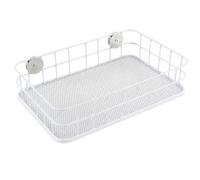 Bird Cage, Stainless Steel Mesh, White Rail 25x16x6cm | Cage-Mounted Fixture, Hamster Cage Shelf, Sleeping Setup, For Cage Decorators