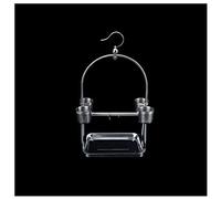 Bird Cage Stainless Steel Parrot Rack Small And Medium Large Bird Rack Tiger Skin Myna Bird Cage With Food Cup Chassis for Parakeets Canaries Flight Cage (S)