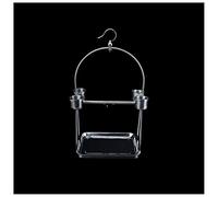 Bird Cage Stainless Steel Parrot Rack Small And Medium Large Bird Rack Tiger Skin Myna Bird Cage With Food Cup Chassis for Parakeets Canaries Pet House (M)