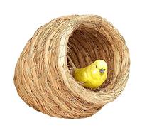 Bird Cage Straw Bird Nests Portable Hanging Bird House Winter Warmth Bird Carriers Parakeet Roosting Shelters Birdcages Novel Design,Large