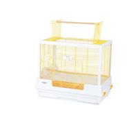Bird cage Top Openable Metal Bird Cage Pull-out Chassis Raised Horizontal Wire Parrot Pet Products(Orange)