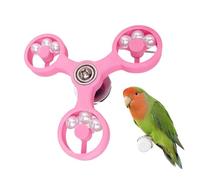 Bird Cage Toy, Rotating Parrot Spinner, Interactive Bird Accessory, Engaging Wheel Design, Durable Activity Enrichment, 1 Piece, for Cockatiel Conure Parakeets Budgies Lovebirds