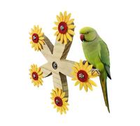 Bird Cage Toy - Rotating Wooden Perch, Interactive Enriching Play Accessories, Durable Activity Toy to Relieve Boredom for Curious Pet Birds | Cage Training