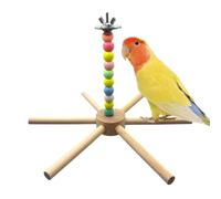 Bird Cage Toys - 360 Degree Rotating Stand, Windmill Swing Interactive, Physical Exercise Activity, Avian Mental Stimulation Action, Pet Category, Small Size Colorful Finish Cockatiels Finches