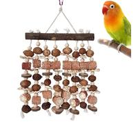 Bird Cage Toys: 45X25CM Interactive Games, Natural Wood Chewers, Enrichment Game With Hanging Design And Textured Surfaces For Daily Stimulation | J