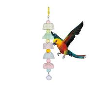Bird Cage Toys, Multifunctional Pet Chew Accessories - Colorful Stone Toys for Grinding Parrot Beak for Aras Sparrows Lovebird Conure Cockatiels Canary