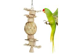 Bird Cage Toys, Parrot Chew Toys, Bite Resistant Wooden Blocks - Multilayer Chew Toys, Fun Supplies for Budgies, Hamsters, Gerbils, Chicks