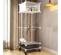 Bird Cage With Rolling Stand and Bottom Tray - Easy to Clean Parrot Cage for Small Birds