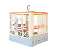 Bird Cage with Stand Ventilation Hut with Detachable Food Tray