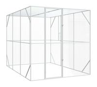 Outdoor Bird Cage Anthracite Galvanised Steel 210x304x213cm Rustproof Secure Pro