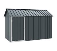 Bird Cage with Storage Anthracite Galvanised Steel Outdoor Aviary Pet vidaXL