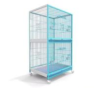 Bird Cage with Universal Wheels for Easy Mobility, Ideal for Parrots, Canaries, and Doves