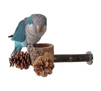 Bird Cage,Wooden Toy 2 in 1 Feeder & Cage | Bird Rods,For Feeding Fun Training