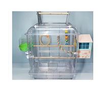 bird cages Acrylic Bird Cage Pet Products Flight Cage Small Bird Breeding Birdcages Clear Bird House Carrier for Multiple Small Birds Easy to carry
