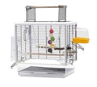 bird cages Bird Cage Large Metal Birdcages Open Top Standing Bird Carriers Parrots Pet Products Flight Cage for Garden Backyard Easy to carry