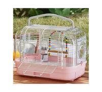 Bird Cages Bird Cage Parrot Outdoor Luxury Villa Special Small Portable (Pink)