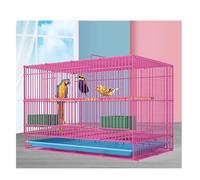 Bird cages, Bird cages Birdcages Wire Bird Cage Rectangle Bird Carriers Large Flight Cage Flight Parakeet Pet Products(Pink large)
