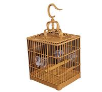 Bird Cages Birdcage Square Plastic Bathing Cage Finch Bird Parrot Portable Hanging Bird Cage With Standing Rod And Feeding Cup Bird CarrierA