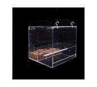 bird cages Clear Birdcages Hanging Bird House With Food Box Acrylic Bird Cage Pet Products Flight Cage Bird Carriers for Small Sized Bird Easy to carry