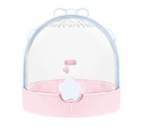bird cages Colorful Mini Birdcage Portable Cage Outdoor Use Handheld Breathable Perch Small Parrots Comfortable(Pink)