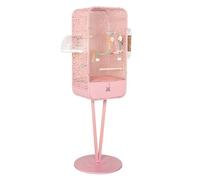 Bird Cages for Conures, Parakeet Cage with Stand, Splash-proof Chassis, for Small and Medium-sized Birds Such as Pearl Birds and Peonies(Blue)