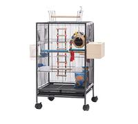 bird cages Luxury Bird Carriers Wrought Iron Birdcages Large Flight Cage With Stand Bird Cage For Pets for Family Outdoor Balcony Easy to carry