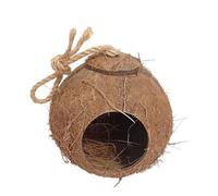 bird cages Natural Coconut Birdcages Hanging Bird House Simple Retro Bird House Carrier Portable Creative Bird Cage for Outdoor Yard Easy to carry