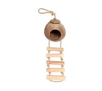 bird cages Natural Coconut Birdcages Hanging Bird House Simple Retro Bird House Carrier Portable Creative Bird Cage for Outdoor Yard Easy to carry