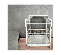 bird cages Outdoor Birdcages Metal Large Bird Cage Portable Bird Cage Square Hanging Bird House Carrier Great for Parakeets Lovebirds Easy to carry