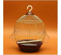 bird cages Round Birdcages Vintage Style Hanging Bird Carriers Stainless Steel Bird Cage Luxury Gold Bird House for Small Birds Parrot Easy to carry