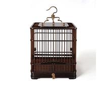 bird cages Square Ebony Bird Cage Large Vintage Birdcages Hanging Bird Carriers Portable Flight Cage Creative Bird House Carrier for Home Easy to carry