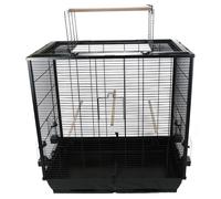 Little Friends Waldorf Bird Cage with Opening Top, 78 x 48 x 81.5 cm, Black